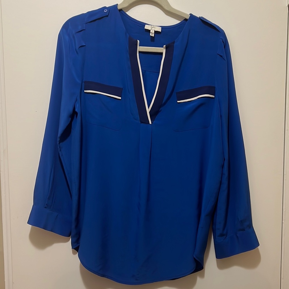 Joie blue blouse size small